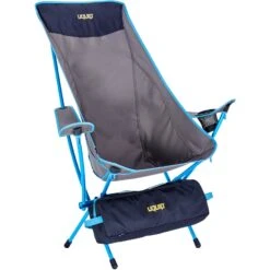 Uquip Infinity Lounger Folding Chair - Anthracite/grey