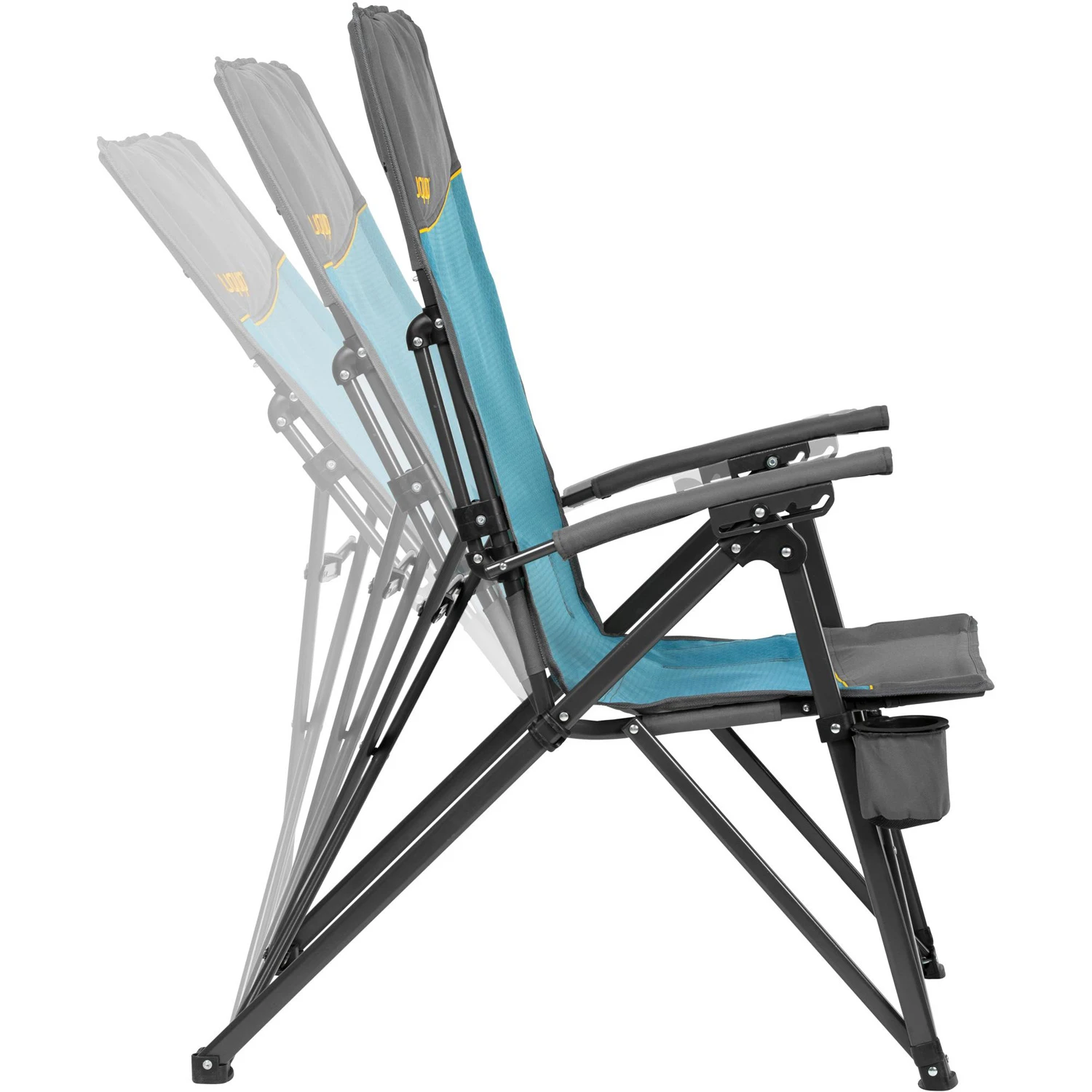 Uquip Becky Folding Chair - Petrol/grey 4 Uquip Becky Folding Chair - Petrol/grey - Afbeelding 2